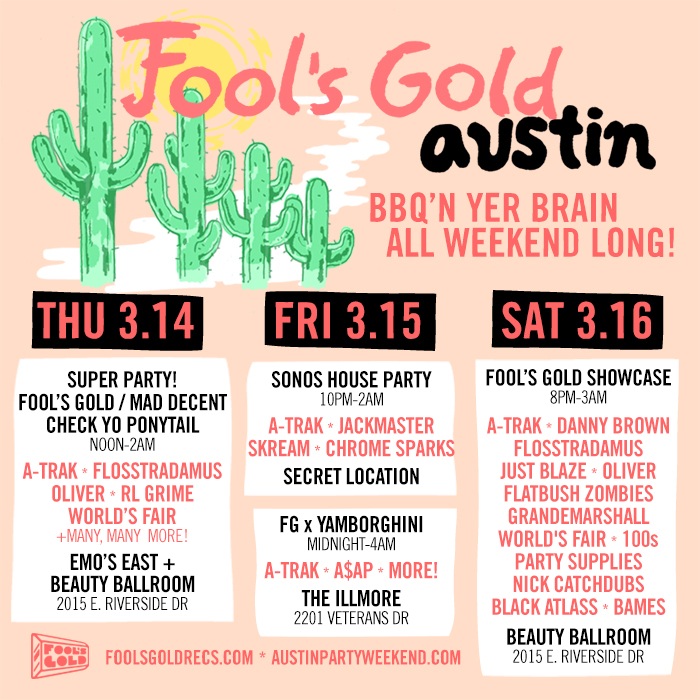 Fool’s Gold Sets Up Shows in Austin & Miami Stacked with DJs & Artists