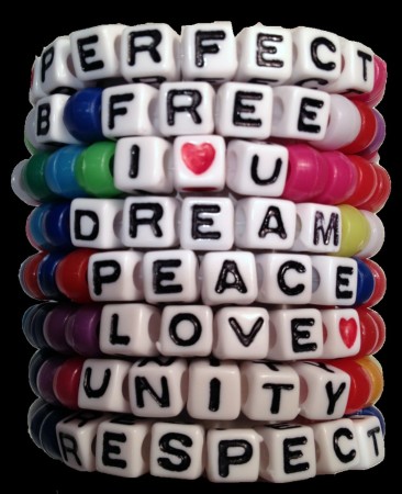 I love you bracelet PLUR
