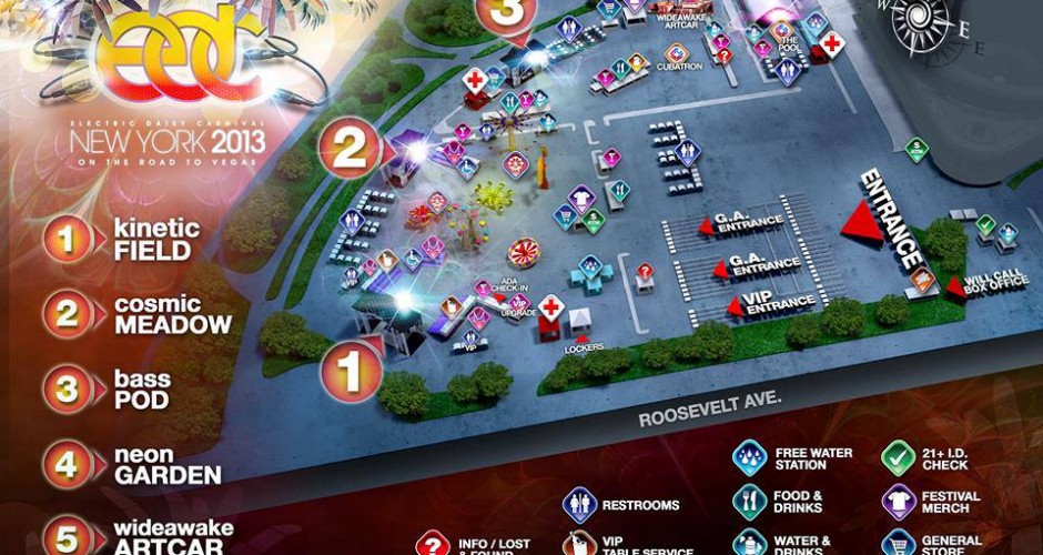 EDC New York 2013 Festival Map Released Today | Corillo Magazine