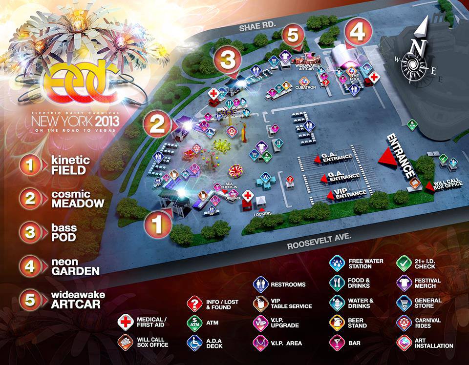 EDC New York 2013 Festival Map Released Today